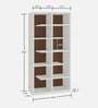 Adona Cordoba Large Bookshelf-cum-Display Cabinet Ivory
