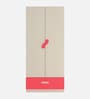 Adona Elanza 2-Door Kids Wardrobe with Drawer and Oval Handles Light Woodgrain