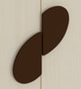Elanza 2 Door Wardrobe with Drawer In Coffee Walnut & White Finish