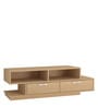Evita TV console with 2 Drawers in Canadian Maple Finish