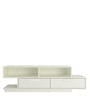 Evita TV console with 2 Drawers in Ivory Finish