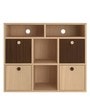 Lorena TV Unit in Canadian Maple & Coffee Walnut Finish