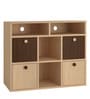 Lorena TV Unit in Canadian Maple & Coffee Walnut Finish