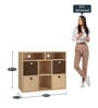 Lorena TV Unit in Canadian Maple & Coffee Walnut Finish