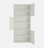 Minerva Astra Kids Bookshelf In Lime Yellow And Blue Finsih