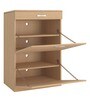 Modena Twin Pull-down Shoe Rack with Drawer in Canadian Maple Finish