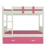 Adonica Bunk Bed in Barbie Pink Colour with Drawer Storage