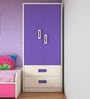 Adonica Kids' 2 Door Wardrobe With 2 Drawers In Lavender Purple Colour