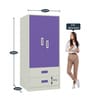Adonica Kids' 2 Door Wardrobe With 2 Drawers In Lavender Purple Colour