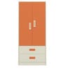Adonica Kids 2 Door Wardrobe in Light Orange Finish