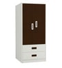 Adonica 2 Door Wardrobe With 2 Drawers In Coffee Walnut Colour