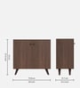 Adonis 12- Pairs 2 Door Shoe Cabinet in Wenge Finish