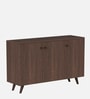 Adonis 3 Door Shoe Cabinet in Wenge Finish Adonis 3 Door Shoe Cabinet in Wenge Finish