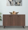 Adonis 3 Door Shoe Cabinet in Wenge Finish Adonis 3 Door Shoe Cabinet in Wenge Finish