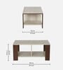 Adonis Wood Top Coffee Table in Dual Finish