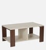 Adonis Wood Top Coffee Table in Dual Finish