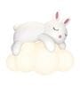 Adorable Sleeping Bunny on Cloud LED Wall Lamp   Soft Glow Nursery Night Light for Kids' Room & Playroom