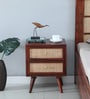 Adorf Sheesham Wood Two Drawer Bedside Table In Scratch Resistant Honey Oak Finish