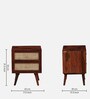 Adorf Sheesham Wood Two Drawer Bedside Table In Scratch Resistant Honey Oak Finish