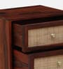 Adorf Sheesham Wood Two Drawer Bedside Table In Scratch Resistant Honey Oak Finish