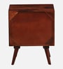 Adorf Sheesham Wood Two Drawer Bedside Table In Scratch Resistant Honey Oak Finish