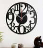 Adrean Engineered Wood Black Wall Clock
