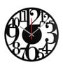 Adrean Engineered Wood Black Wall Clock