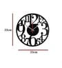 Adrean Engineered Wood Black Wall Clock