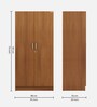 Adria 2 Door Wardrobe in Imperial Oak Finish With Drawer
