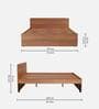 Adria King Size Bed in Imperial Oak Finish