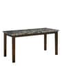 Adrian 6 Seater Dining Set in Dark Walnut Finish