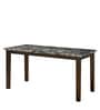 Adrian Solid Wood 6 Seater Dining Set in Dark Walnut Finish with Bench