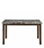 Adrian Solid Wood 6 Seater Dining Set in Dark Walnut Finish with Bench