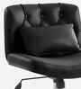 Adrian Leatherette Guest Chair In Black Colour