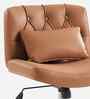 Adrian Leatherette Guest Chair In Tan Colour