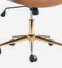 Adrian Leatherette Guest Chair In Tan Colour