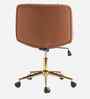 Adrian Leatherette Guest Chair In Tan Colour