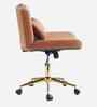 Adrian Leatherette Guest Chair In Tan Colour