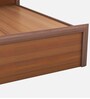 Adriana Queen Size Bed in Walnut Finish