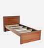 Adriana Single Bed in Walnut Finish