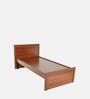 Adriana Single Bed in Walnut Finish