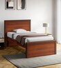 Adriana Single Bed in Walnut Finish