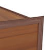 Adriana Single Size Bed with Drawer Storage in Walnut Finish
