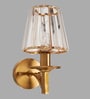 Hector Brass Metal and Glass Wall Sconces