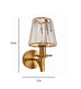 Hector Brass Metal and Glass Wall Sconces