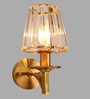 Hector Brass Metal and Glass Wall Sconces