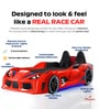 Advanced Racing Car Bed In Red Colour with Mattress