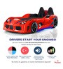 Advanced Racing Car Bed In Red Colour with Mattress