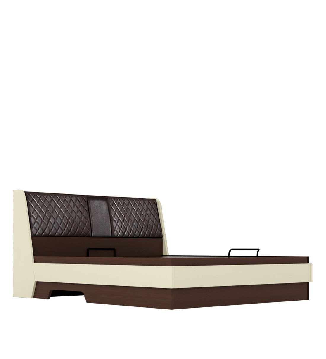 Buy Aero King Size Bed with Hydraulic Storage in Valigny Oak Colour by