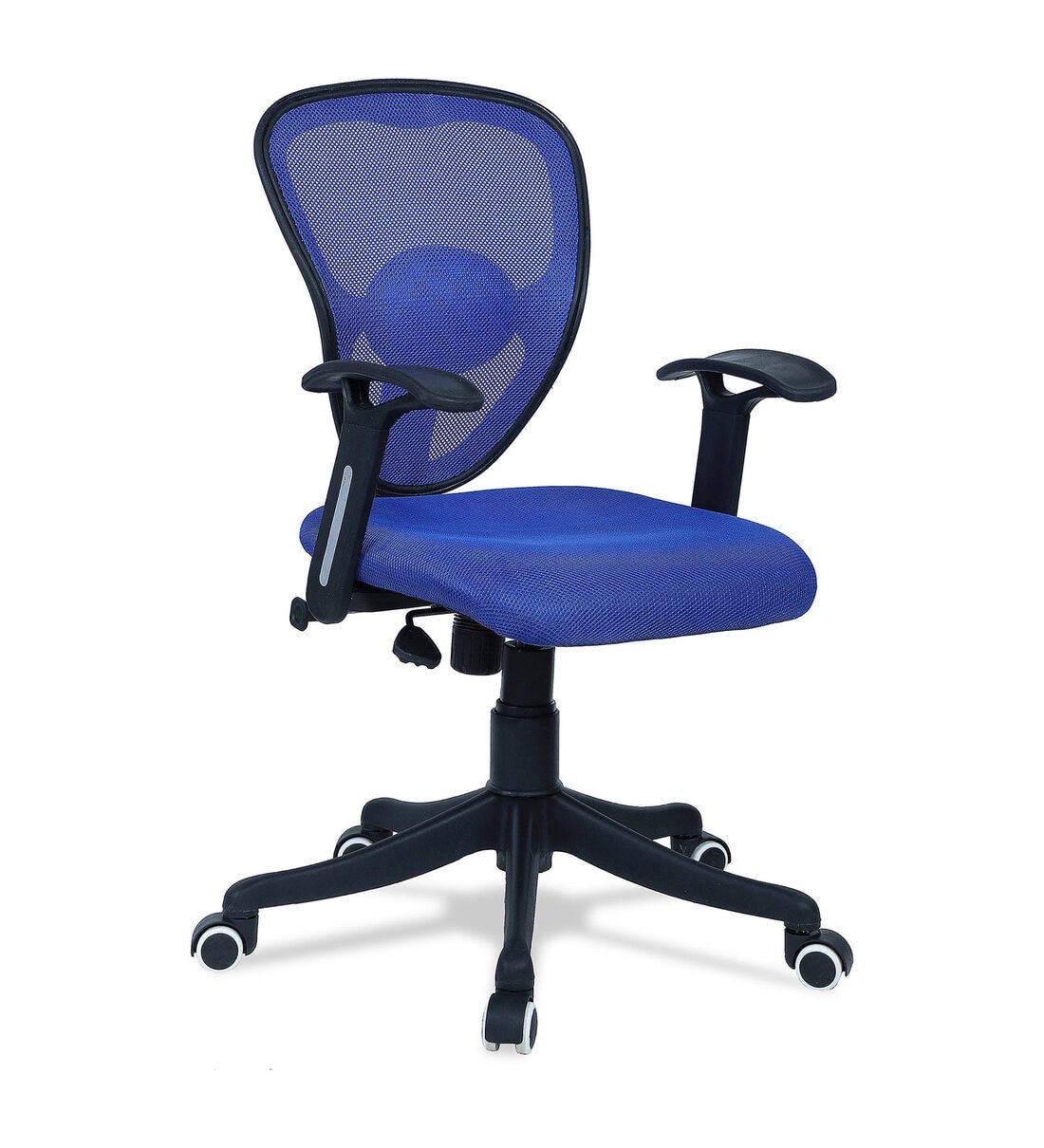 Buy Aero Low Back Ergonomic Chair In Blue Colour By Furniturstation